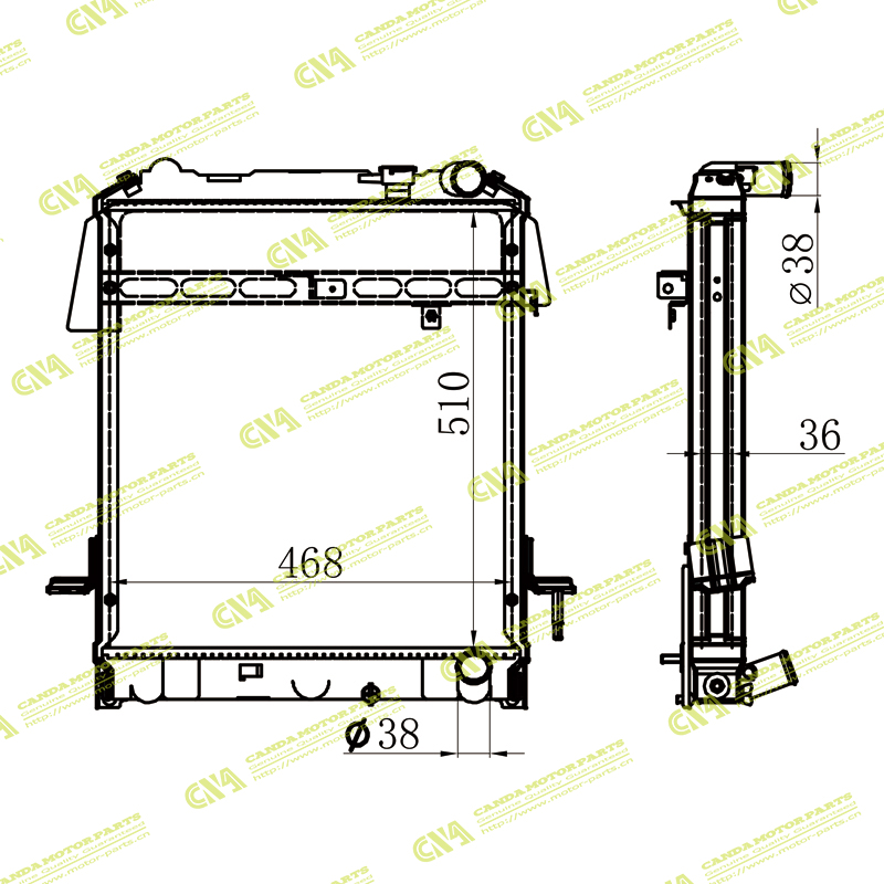 Radiator ISUZU 1301020-LPA20