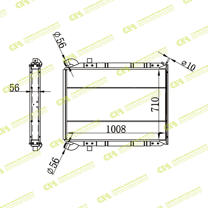 Radiator SCANIA 2-SERIES R 112 80-88 MT