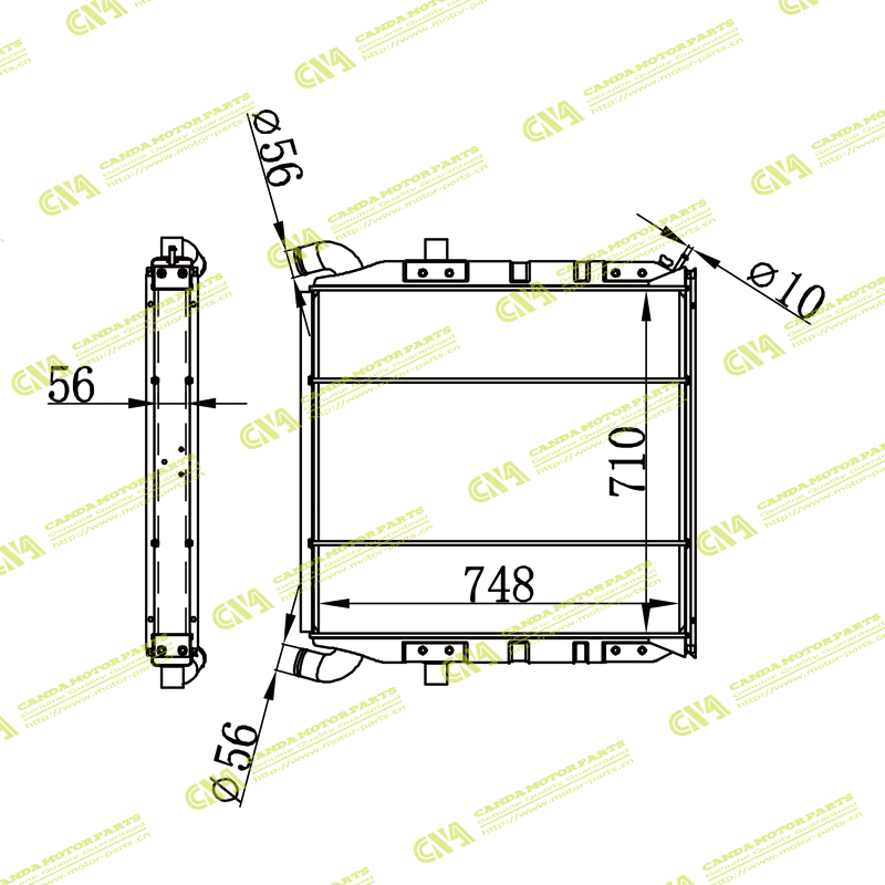 Radiator SCANIA 2-SERIES R 112 88-96 MT