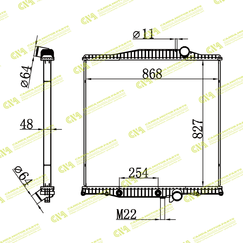 Radiator VOLVO 1003629/21129530