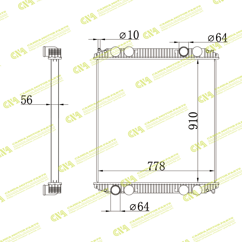Radiator TRUCK 0516225001/0516239002/A0516225001